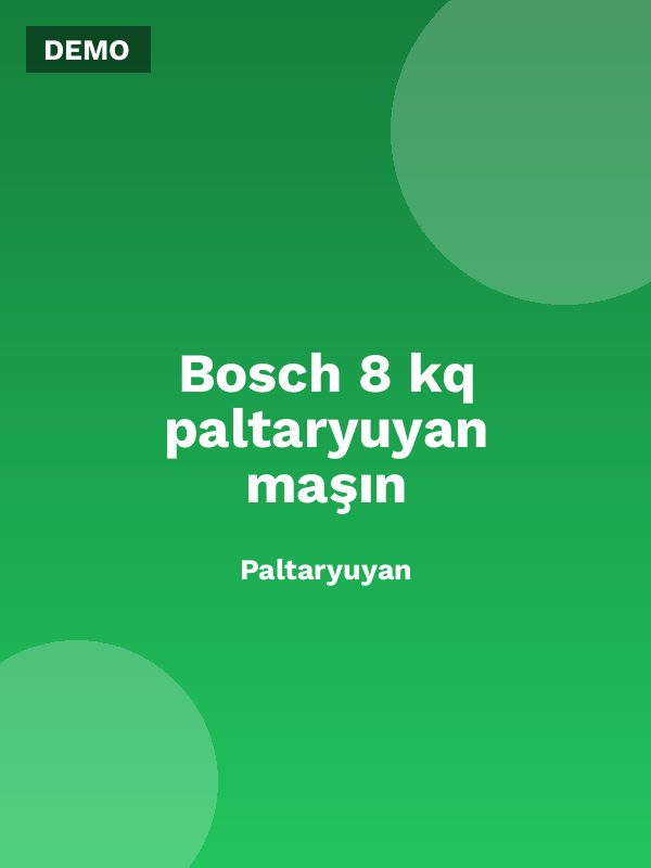 Bosch 8 kq paltaryuyan maşın