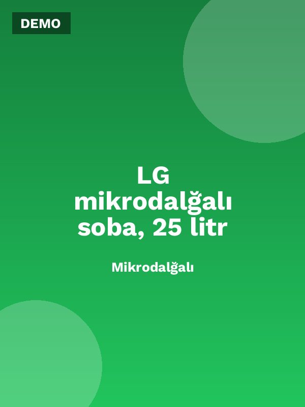 LG mikrodalğalı soba, 25 litr