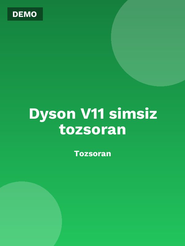 Dyson V11 simsiz tozsoran