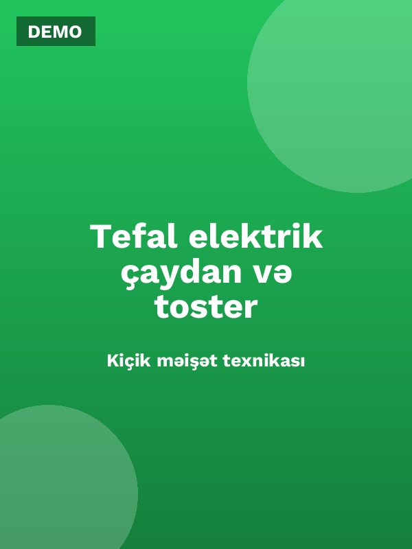 Tefal elektrik çaydan və toster