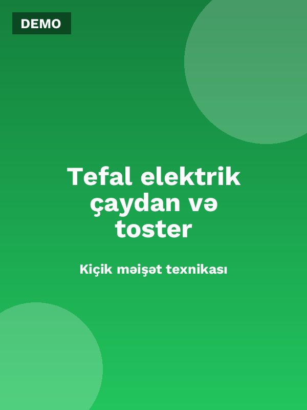 Tefal elektrik çaydan və toster