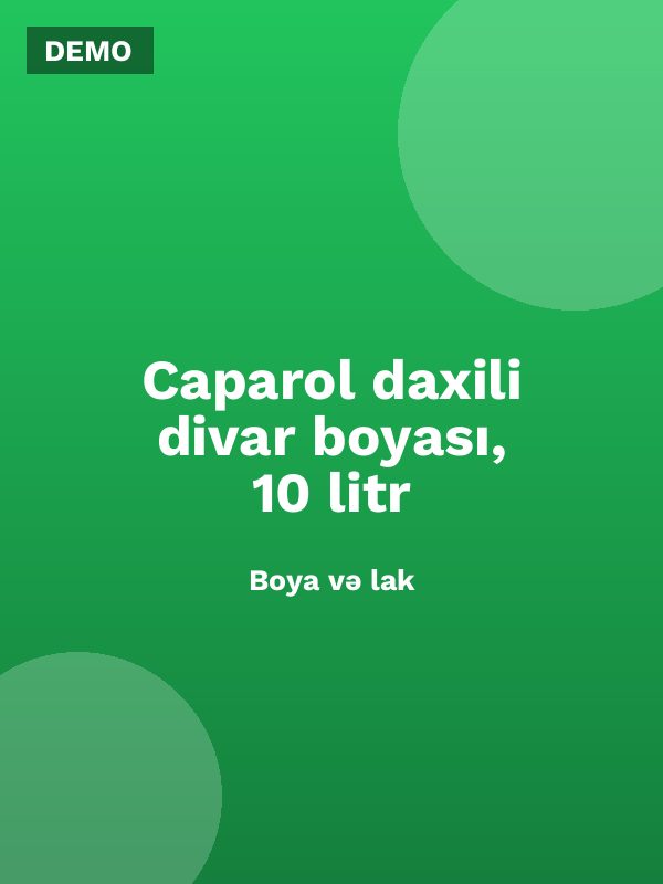 Caparol daxili divar boyası, 10 litr