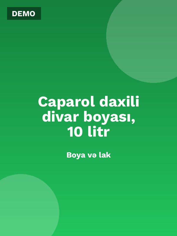 Caparol daxili divar boyası, 10 litr