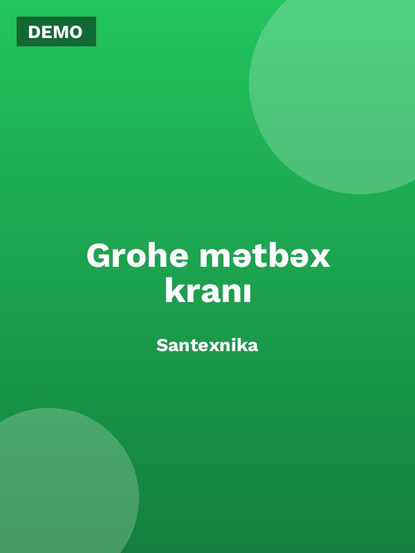 Grohe mətbəx kranı