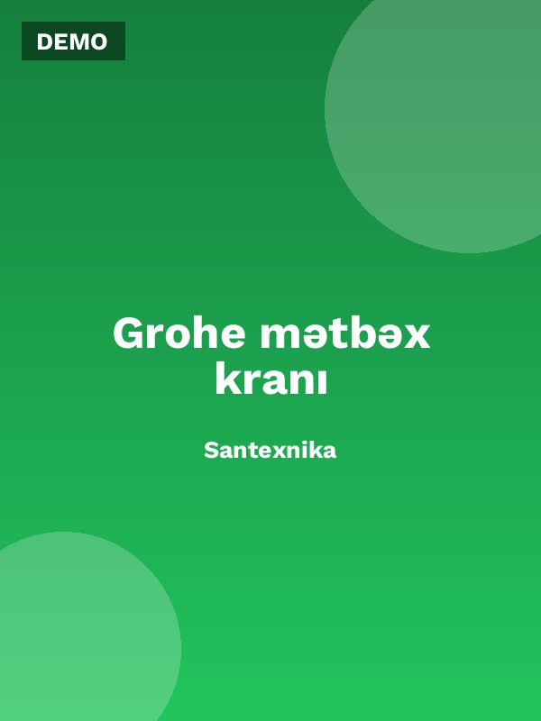 Grohe mətbəx kranı
