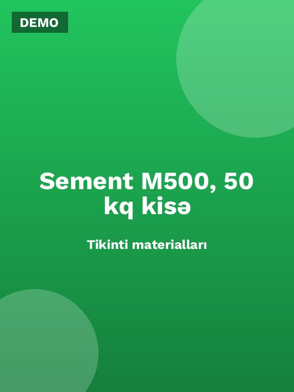 Sement M500, 50 kq kisə