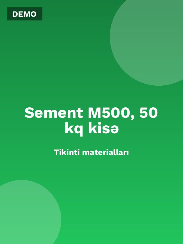 Sement M500, 50 kq kisə