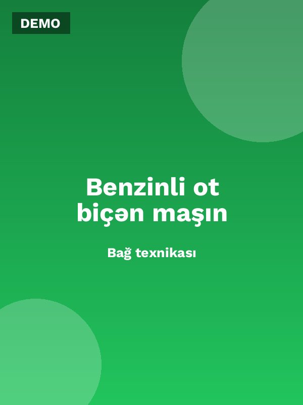 Benzinli ot biçən maşın