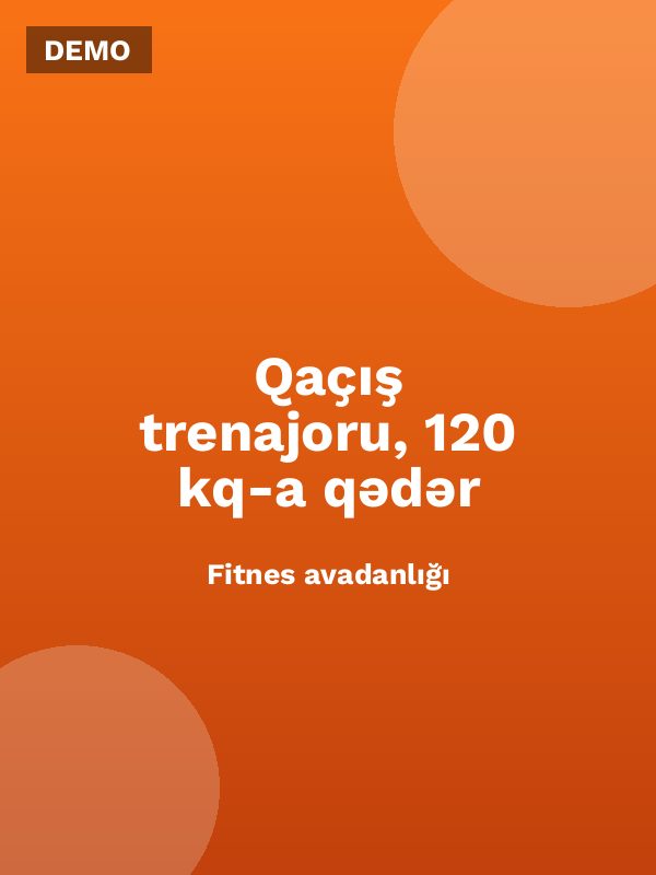 Qaçış trenajoru, 120 kq-a qədər