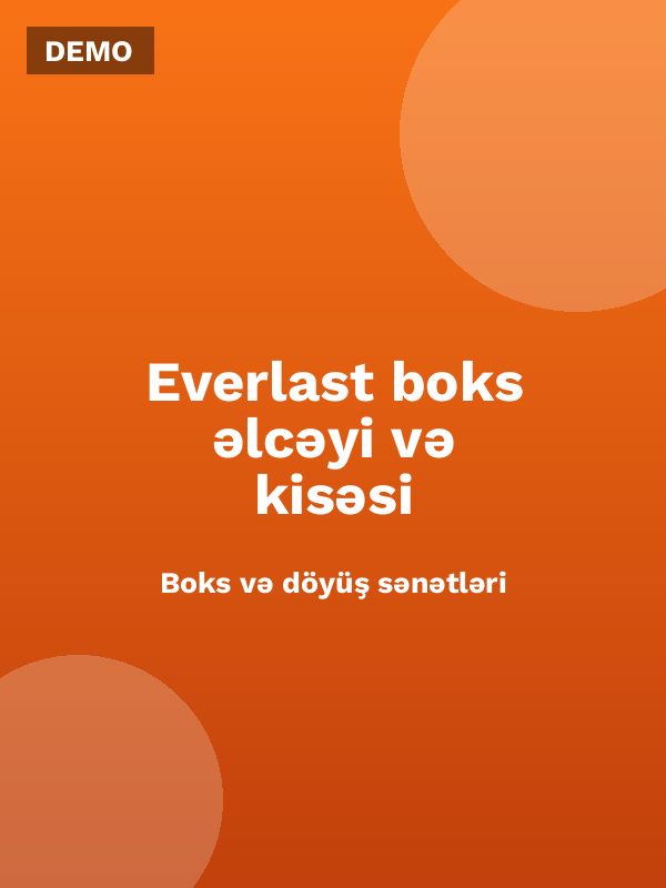 Everlast boks əlcəyi və kisəsi