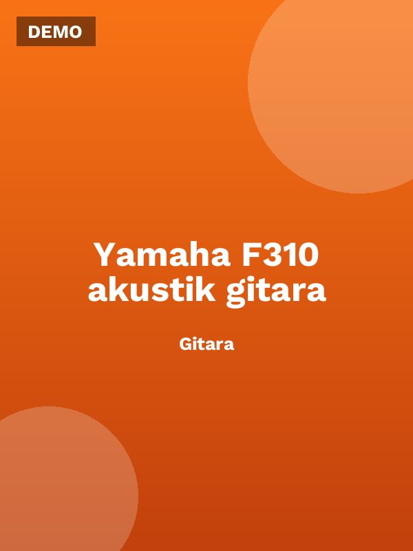 Yamaha F310 akustik gitara