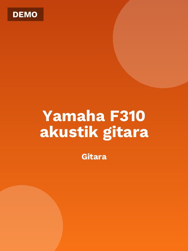 Yamaha F310 akustik gitara