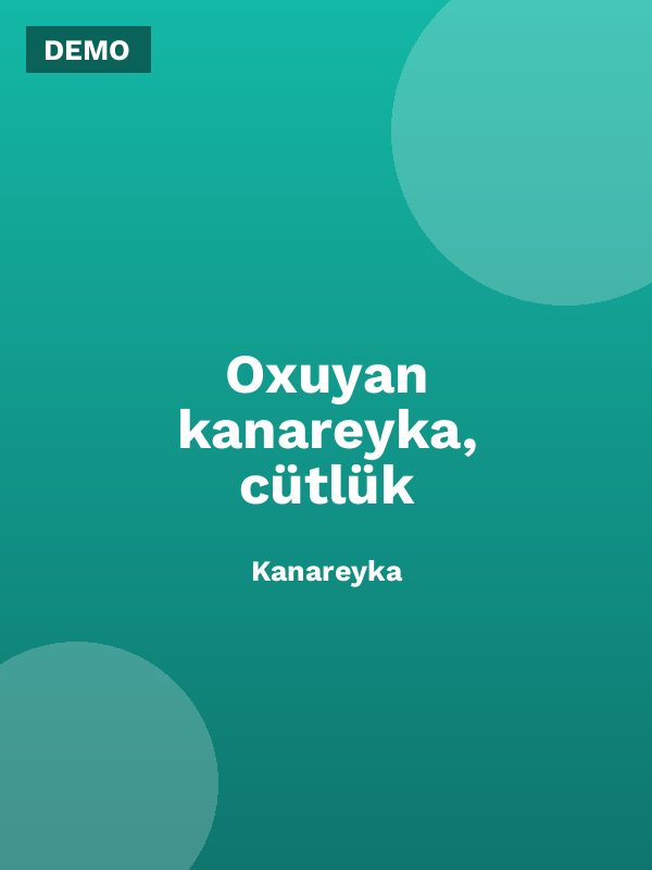 Oxuyan kanareyka, cütlük