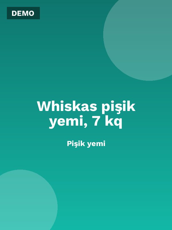 Whiskas pişik yemi, 7 kq