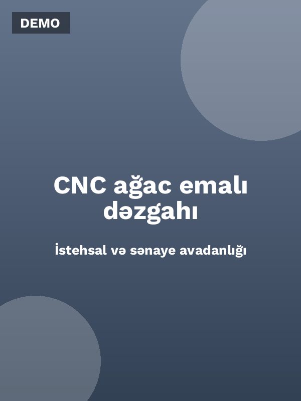 CNC ağac emalı dəzgahı