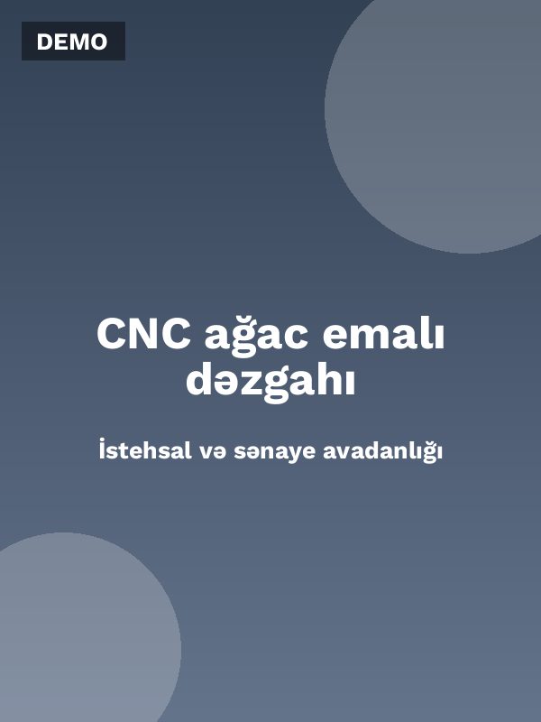 CNC ağac emalı dəzgahı