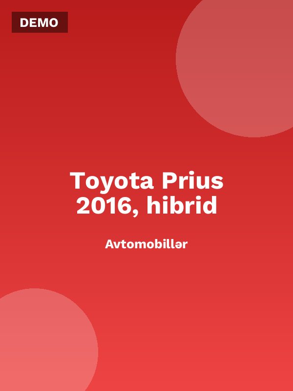 Toyota Prius 2016, hibrid