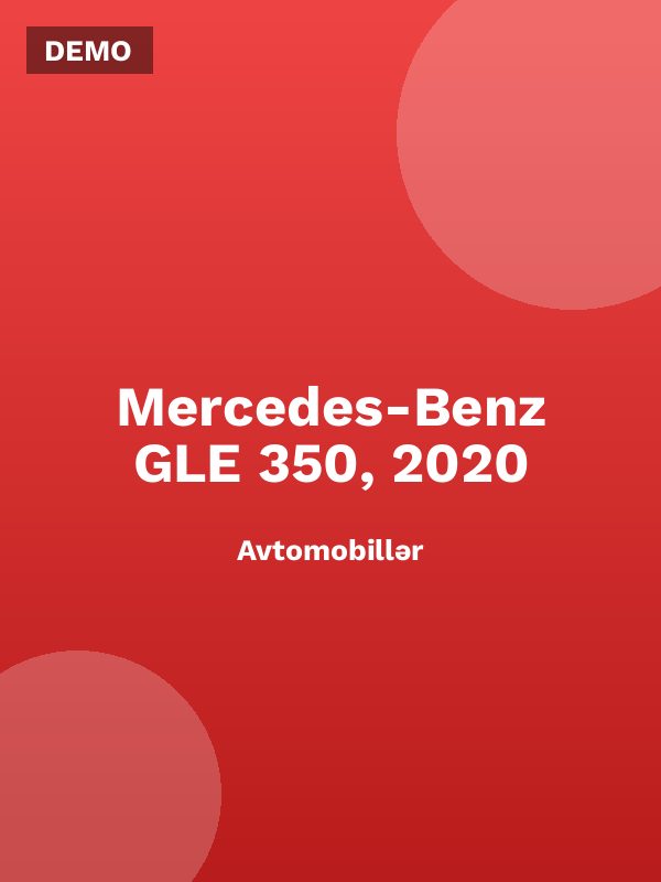 Mercedes-Benz GLE 350, 2020