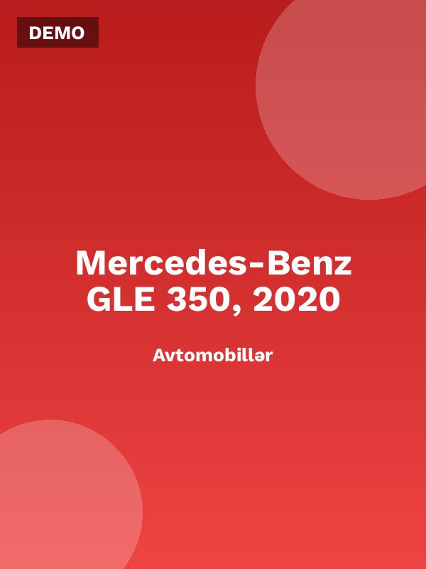 Mercedes-Benz GLE 350, 2020