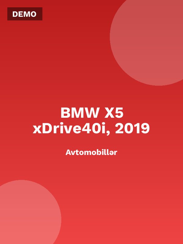 BMW X5 xDrive40i, 2019