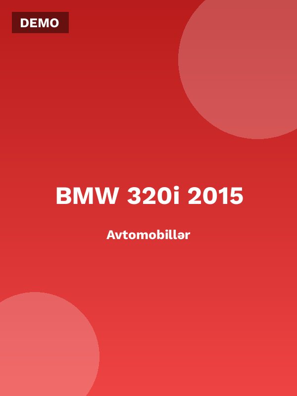 BMW 320i 2015