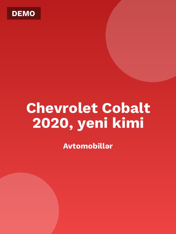 Chevrolet Cobalt 2020, yeni kimi