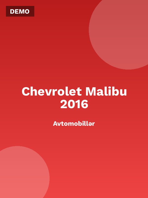 Chevrolet Malibu 2016