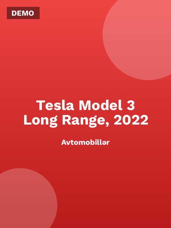 Tesla Model 3 Long Range, 2022