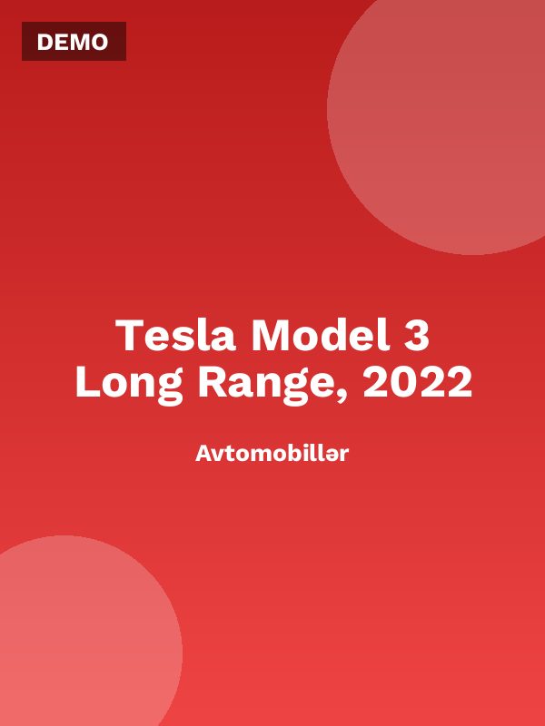 Tesla Model 3 Long Range, 2022