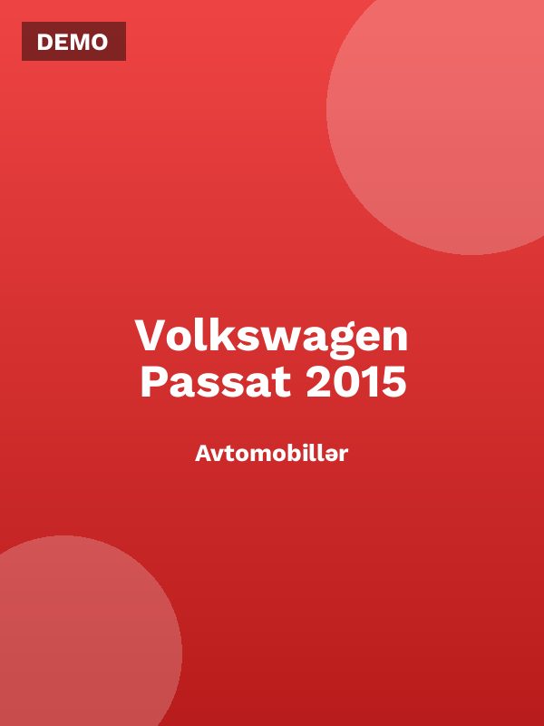 Volkswagen Passat 2015
