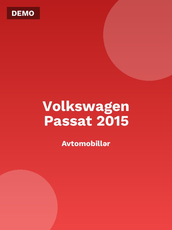 Volkswagen Passat 2015
