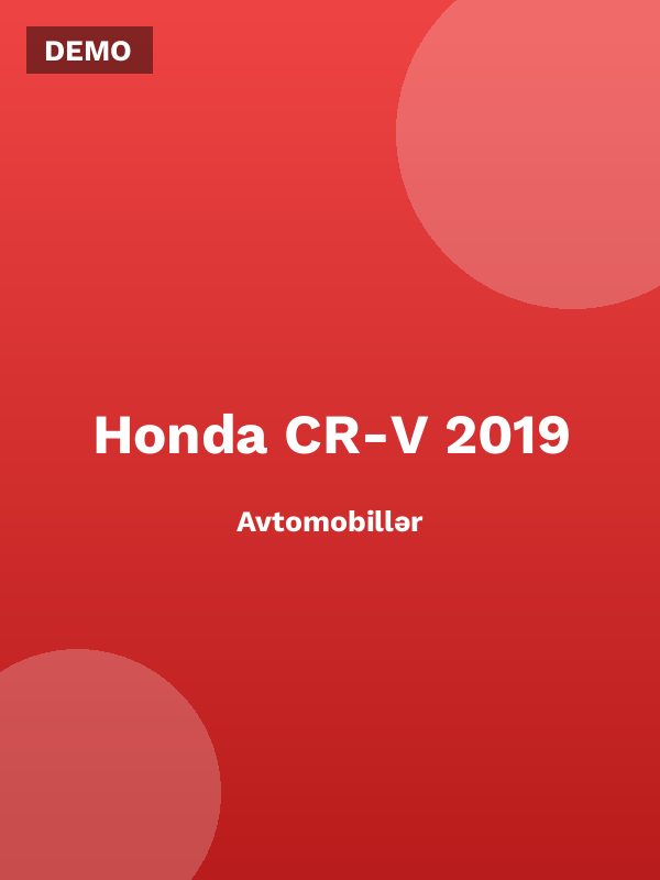 Honda CR-V 2019