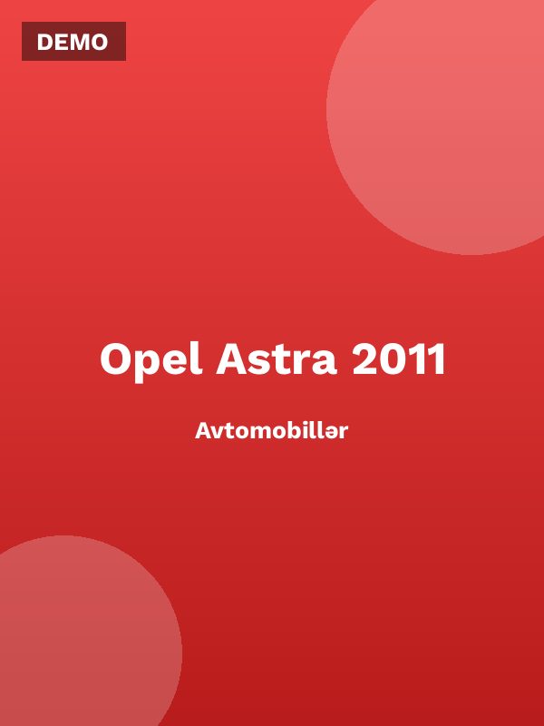 Opel Astra 2011