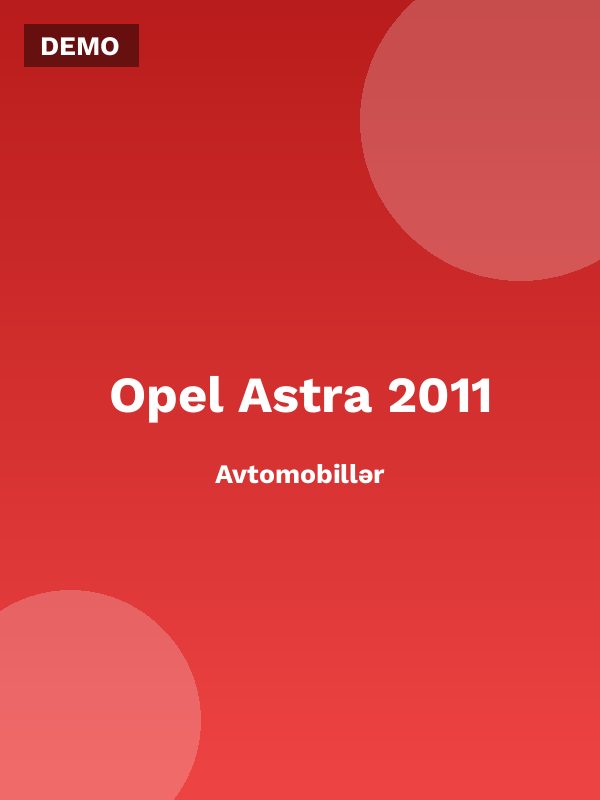 Opel Astra 2011